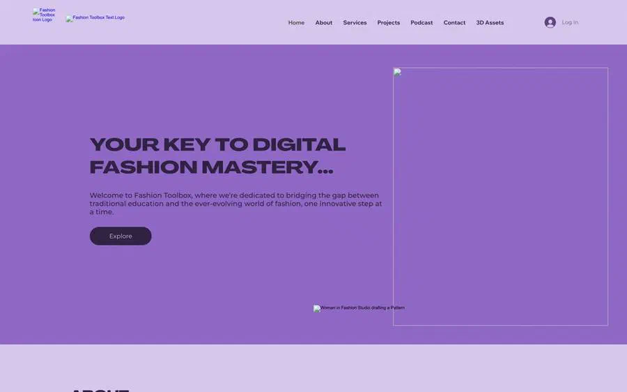 Fashion Toolbox website before