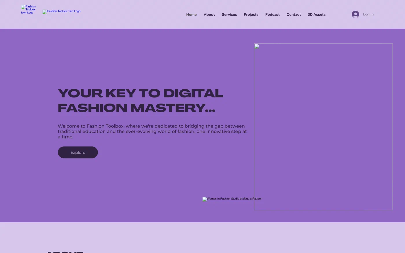 Before (the old Wix site): a generic template with vague, waffly messaging